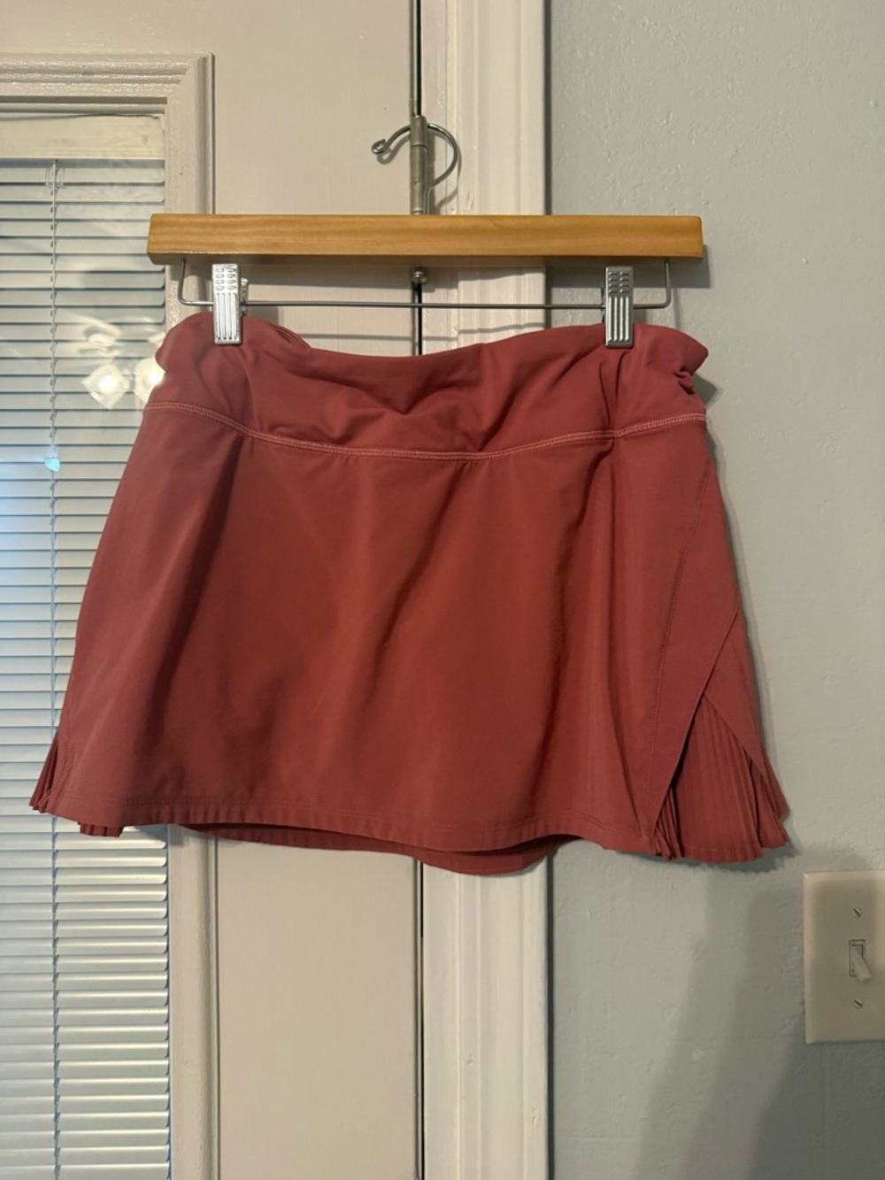 Women's Pleated Side Skort - Dusty Rose
